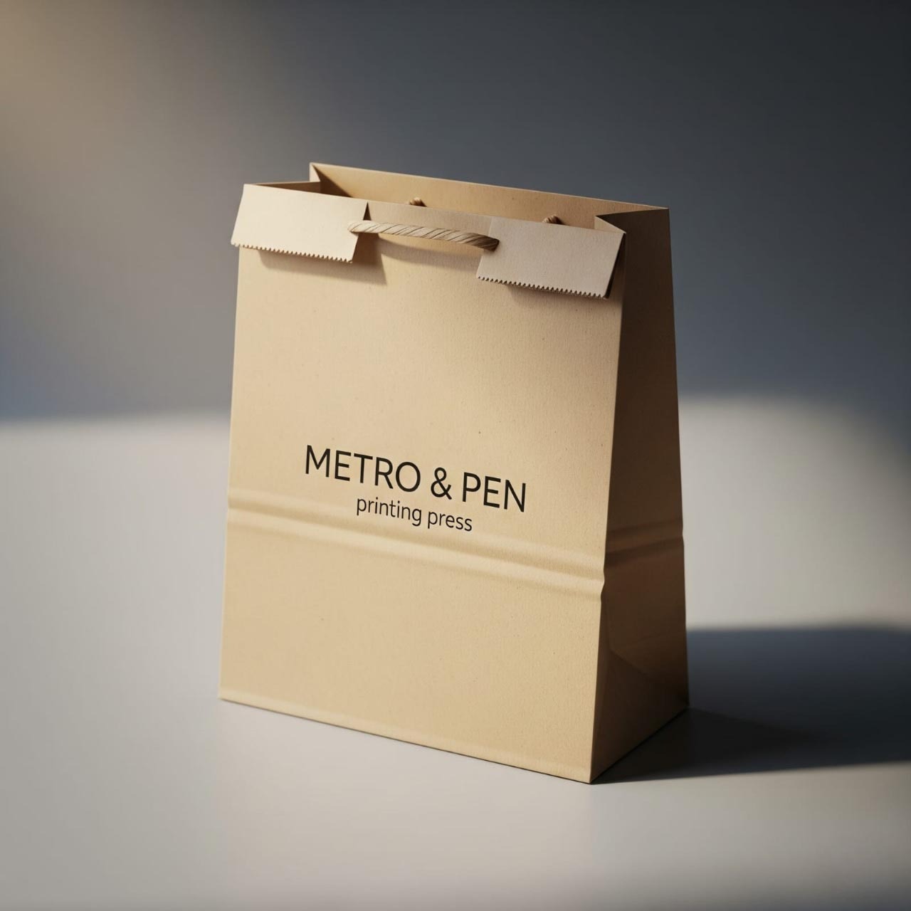 Eco-friendly craft paper bag with custom printing UAE